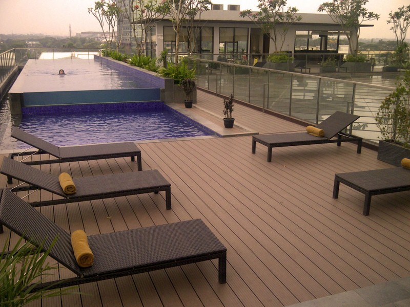 WPC Pool Deck at Santika Bintaro Jakarta, made in Indonesia
