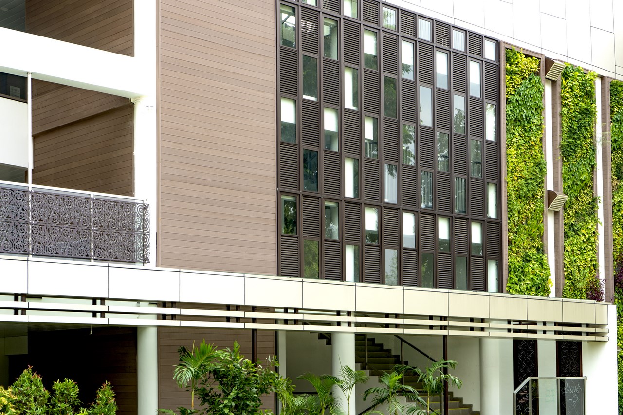 jakarta international school stadion Hexagonal WPC Faux Teak Top for Restaurants made in Indonesia