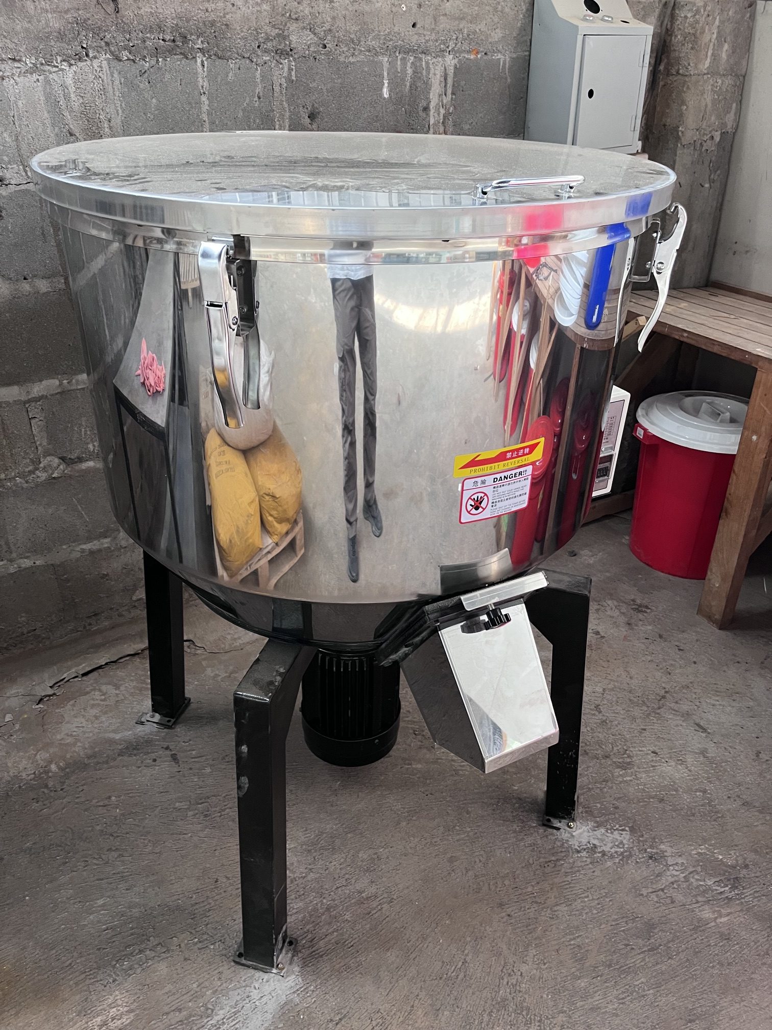 Mixing and compounding equipment at the Destination Green WPC factory